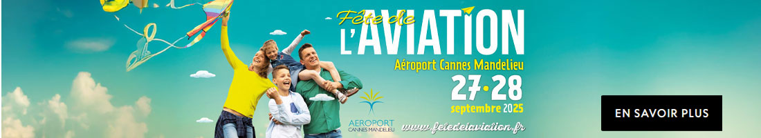 Fête de l'aviation 2025 à l'aéroport Cannes Mandelieu le 27 et 28 septembre 2025